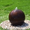 bereich-Wasser-Eigenschafts-Garten-Brunnen-Ball 60-80cm Durchmessers Corten formte Stahl
