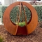 Dekorative große Corten-Metallblumen-Pflanzer im Freien für Garten-Landschaft